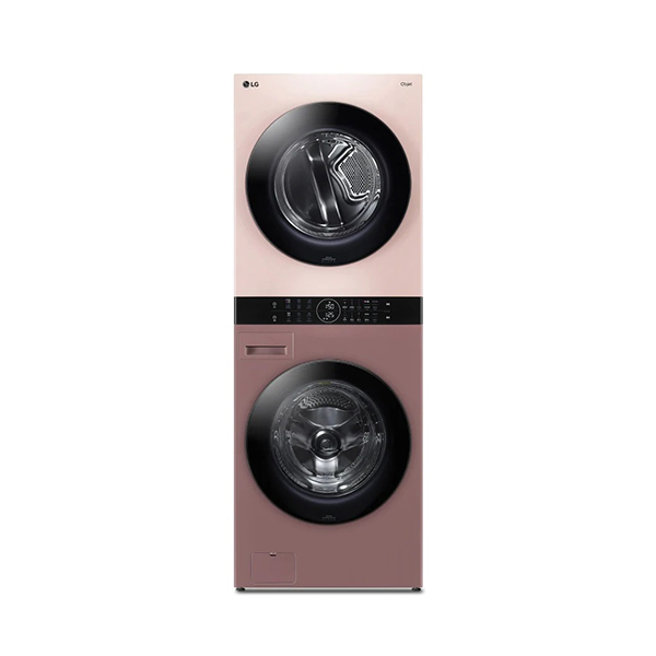 [LG]  트롬 워시타워 오브제 컬렉션 세탁기+건조기 (레드우드+핑크)